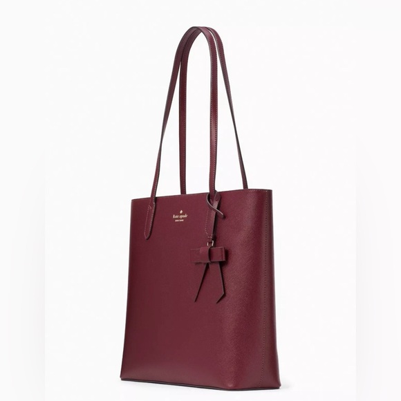 Kate Spade Brynn Large Tote Burgundy Saffiano - Picture 3 of 6